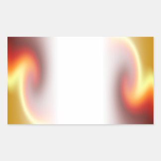 Red Glory Fade Rechteckiger Aufkleber