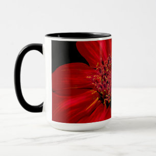 Red Glows Daisy Tasse