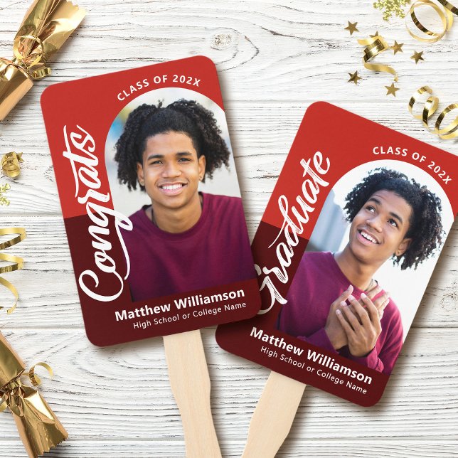 Red Glückwunschs Grad 2 Fotos Arch Bold Script Ret Fächer (Von Creator hochgeladen)