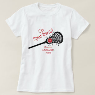 Red Go Team Lacrosse Mama T-Shirt