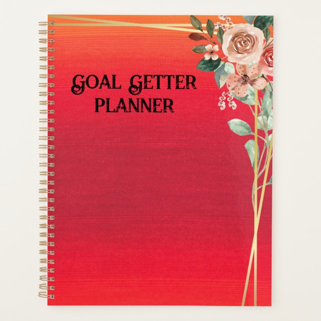 Red Goal Getter Planner Planer (Vorderseite)