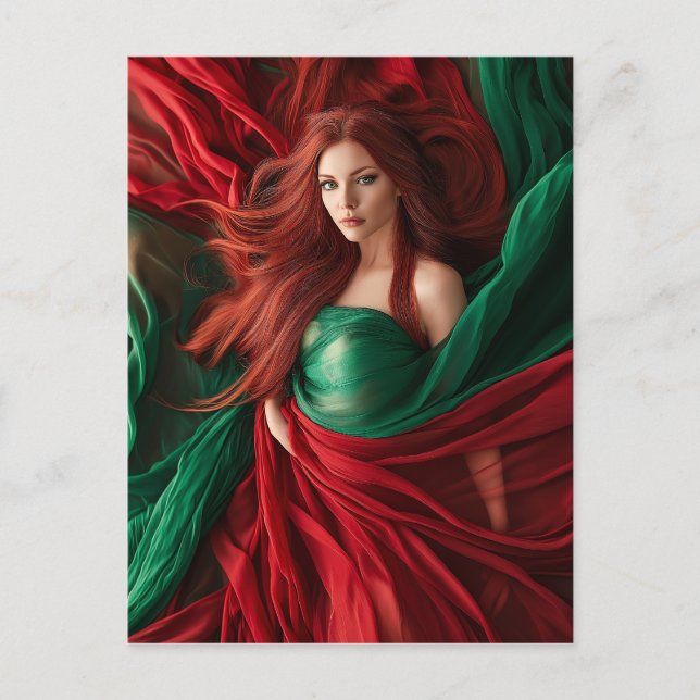 Red Goddess Postkarte (Vorderseite)