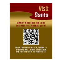 Red & Gold, Besuch Santa, QR Code Queue