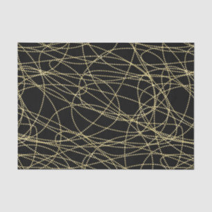 Red Gold Black Lips Kisses Brautparty Seidenpapier