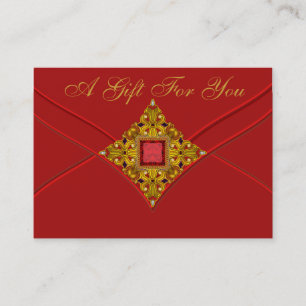 Red Gold Business Geschenkgutscheine Rabattkarte