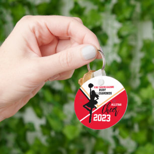 Red Gold Cheer Geschenkgutscheine Ideen Schlüsselanhänger