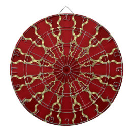 Red Gold Decorative Dartboard Dartscheibe