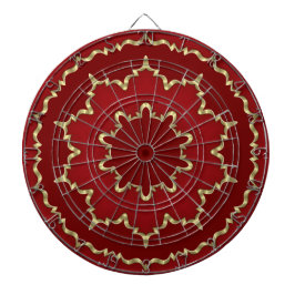 Red Gold Decorative Dartboard Dartscheibe
