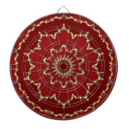 Red Gold Decorative Dartboard Dartscheibe