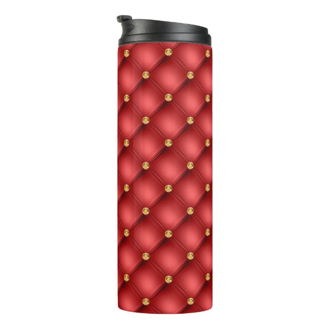 Red Gold Diamond Tuftthermal Tumbler Thermosbecher (Nach rechts gedreht)