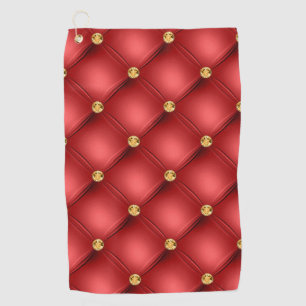 Red Gold Edelstein Golf Handtuch