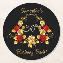 Red & Gold Geburtstag