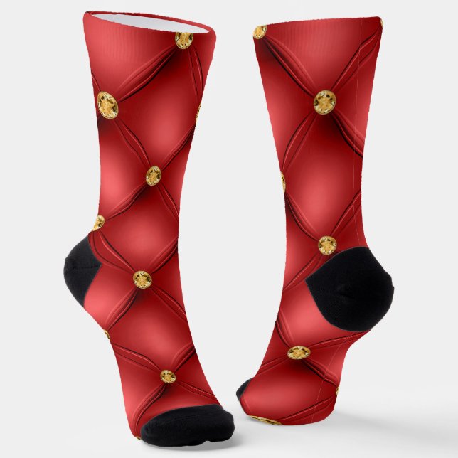 Red Gold Gemstone Socken (Gewinkelt)