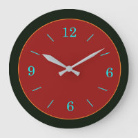 Red/Gold Gesichtsausdruck mit Aqua Numerus Wall Uh