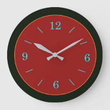Red/Gold Gesichtsausdruck mit Aqua Numerus Wall Uh