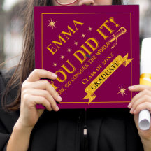 Red Gold Glitzer Class von 2025 Sie haben es angeg