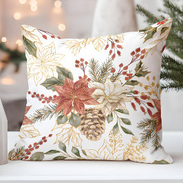 Red Gold Glitzer Weihnachten Kissen