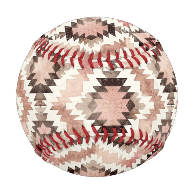 Red Gold Glitzy Confetti Abstrakt Baseball (Vorderseite)