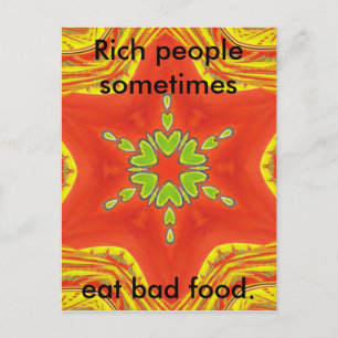 Red Gold Green Mandala Kunstdruckerei Postkarte