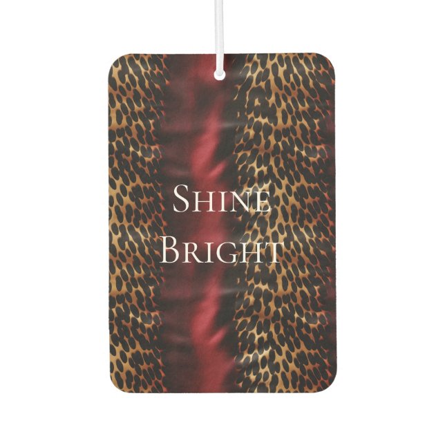 Red Gold Imitats Südwest Cowgirl Cowhide Autolufterfrischer (Vorderseite)