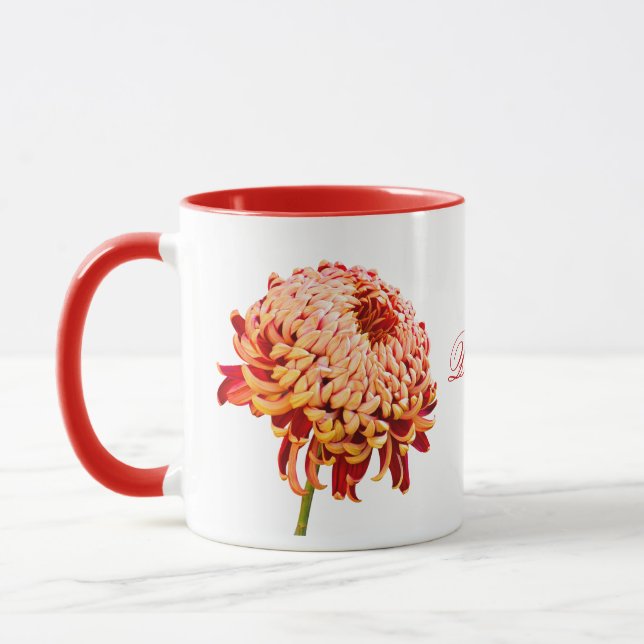 Red Gold Mum Coffee Cup Tasse (Links)