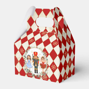 Red Gold Nutcracker Holiday Leafy Wreath Kinderzim Geschenkschachtel