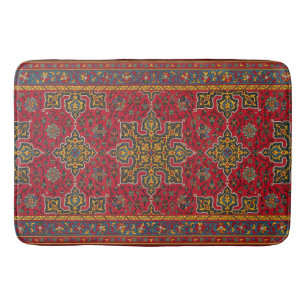 Red & Gold Persian Rug Bath Mat Badematte