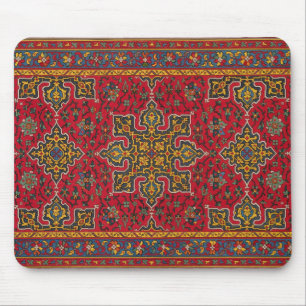 Red & Gold Persian Rug Mousepad