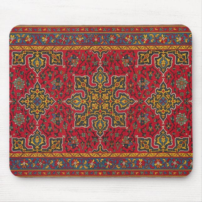 Red & Gold Persian Rug Mousepad (Vorne)