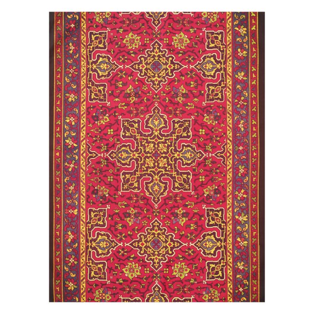 Red & Gold Persian Rug Tischdecke (Vorderseite)