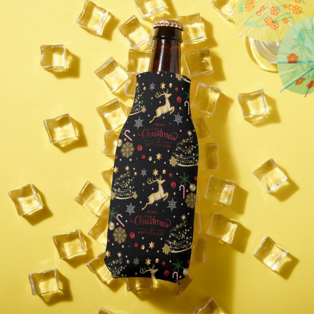 Red Gold Rentier Frohe Weihnachtsbaum Flaschenkühler (In Situ Sommer)