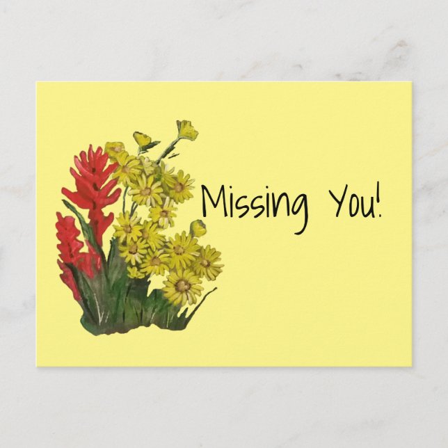 Red Gold Rosy Fireweed Aster Postkarte (Vorderseite)