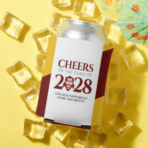 Red Gold School Uni University Abschluss Dosenkühler