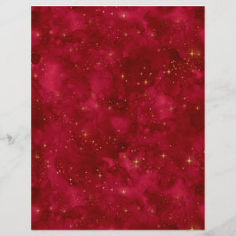 Red & Gold Scrapbook Blatt für Spellcaster