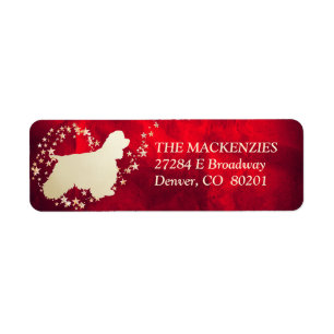 Red Gold Star Swirl American Cocker Spaniel