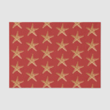 Red Gold Starfish Küste Strand Weihnachtsfeiertag