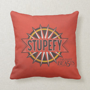 Red & Gold Stupefy Spell Graphic Kissen