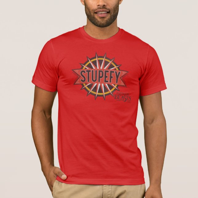 Red & Gold Stupefy Spell Graphic T-Shirt (Vorderseite)