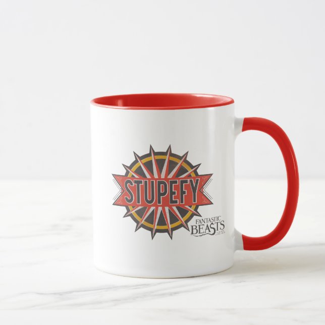Red & Gold Stupefy Spell Graphic Tasse (Rechts)