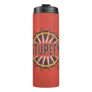 Red & Gold Stupefy Spell Graphic Thermosbecher