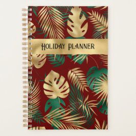 Red Gold und Green Holiday Planner Planer