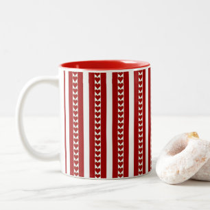 Red Gold Valentine Hearts Tasse