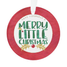 Red & Gold Watercolor FOTO Frohe Weihnachten