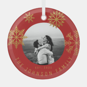 Red Gold Weihnachten NewWeds Geschenk Ornament Aus Glas