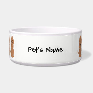 Red Goldendoodle Dog Design Napf