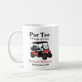 Red Golf Cart Par T-Shirt Themed Kaffeetasse