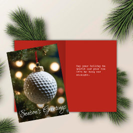 Red Golf Season's Grüße geklaut Weihnachten