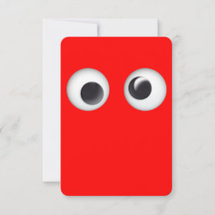 Red Googly Eyes Valentine's Day Card