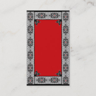 Red Gothic individualisierbare Visitenkarte