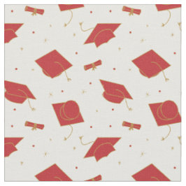 Red Graduation Cap Toss Stoff